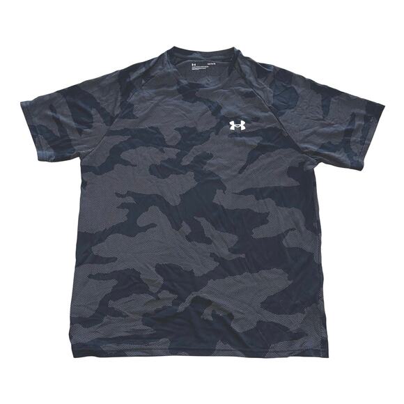 Under Armour Men's LG Camouflage Print Loose Fit Athletic Shirt - Picture 1 of 4